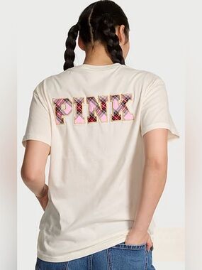 Victoria secret pink campus cottontm tee